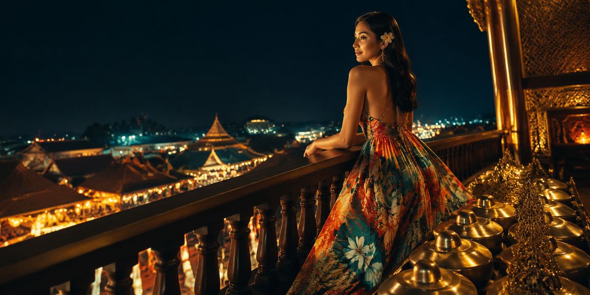 Model Vietnam melihat layar taruhan olahraga dengan serius dan penuh konsentrasi