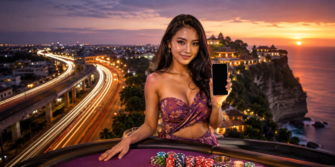 Seorang pemain muda menikmati taruhan olahraga dengan santai dan terkendali di perangkat mobile